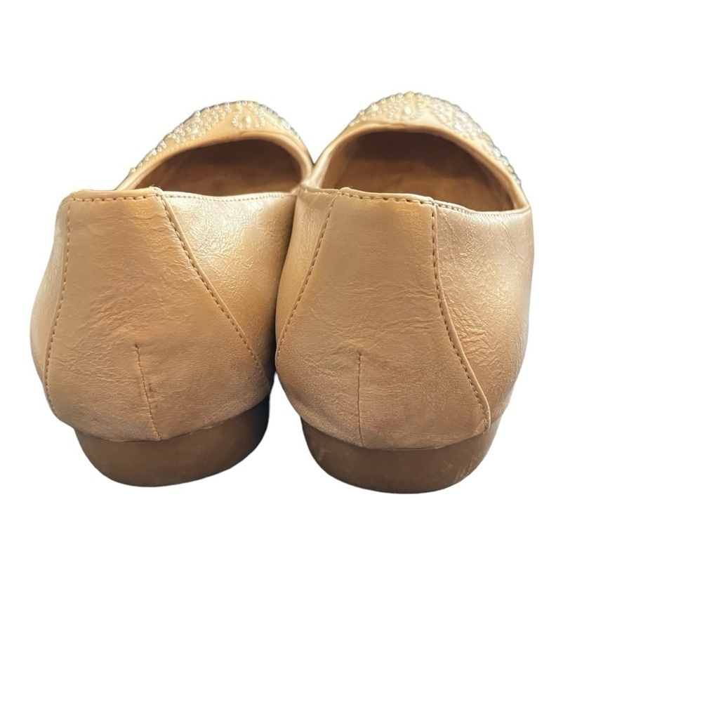 Naturalizer N5 Comfort Shoes Ballet Flats Cream Decorated Toe Sparkling 7 - Picture 9 of 10